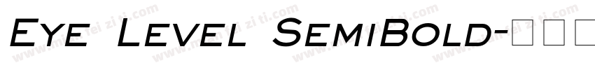 Eye Level SemiBold字体转换
